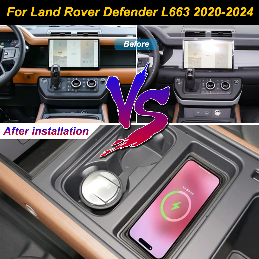 Wireless Car Charger Mount Fast Charging - Für Land Rover Range Rover Defender