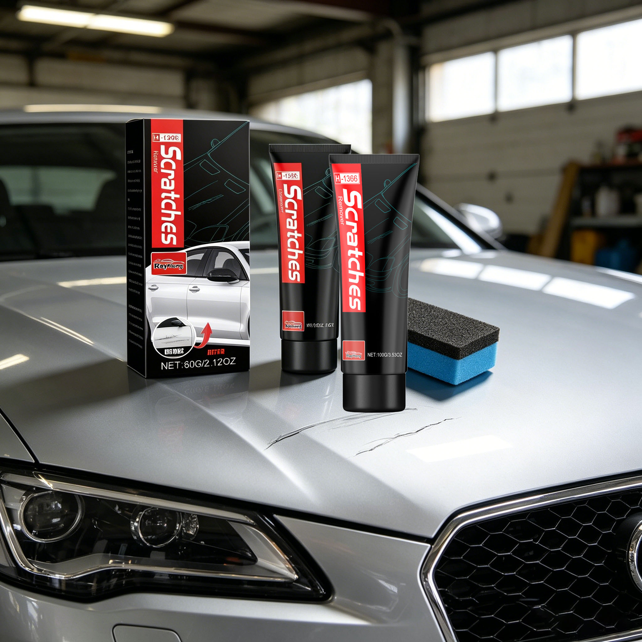 Car Scratch Repair Polishing Wax Paste - Auto-Kratzer-Entfernungspaste: Repariert kleine Kratzer und Lackdefekte,