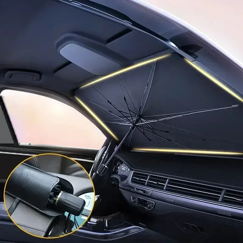 Multifunktionaler, praktischer – Car Sunshade Windshield Umbrella Foldable Bewertung und Preis