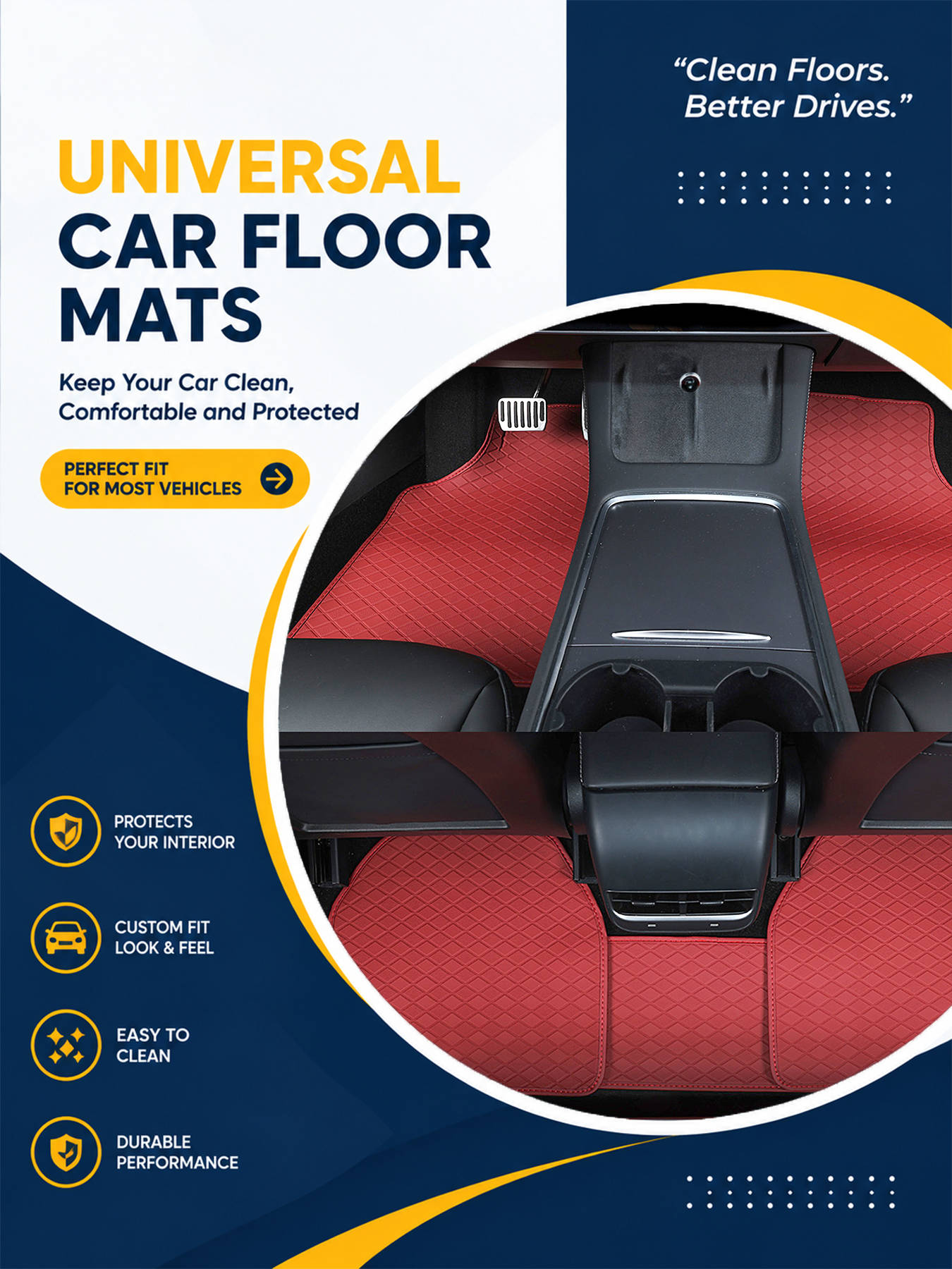 Komplettes Set von Autofußmatt – Car Floor Mats Universal Waterproof Leather Bewertung und Preis