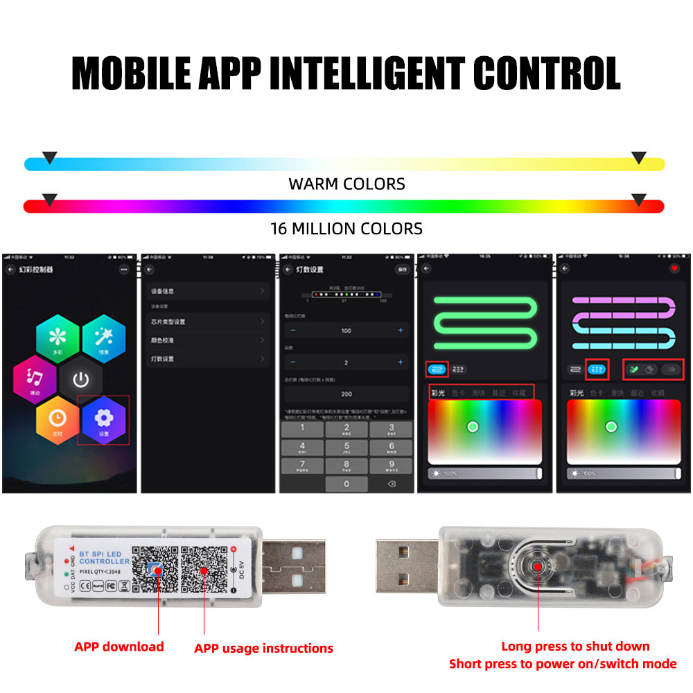 1/2-in-1 110cm 140cm Acryl Aut – Led Ambient Interior Car Lights App Control Bewertung und Preis